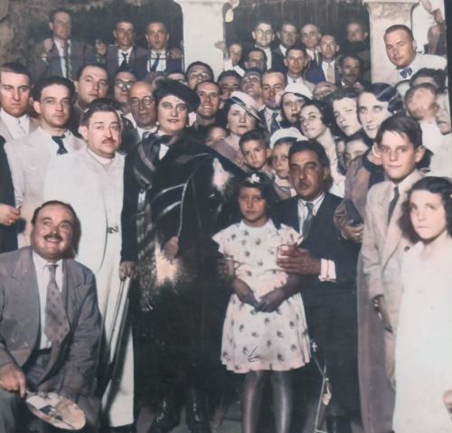 Rosario Núñez, caracterizada como la contrabandista valiente, en el Centro Asturiano (Archivo Andalucita).