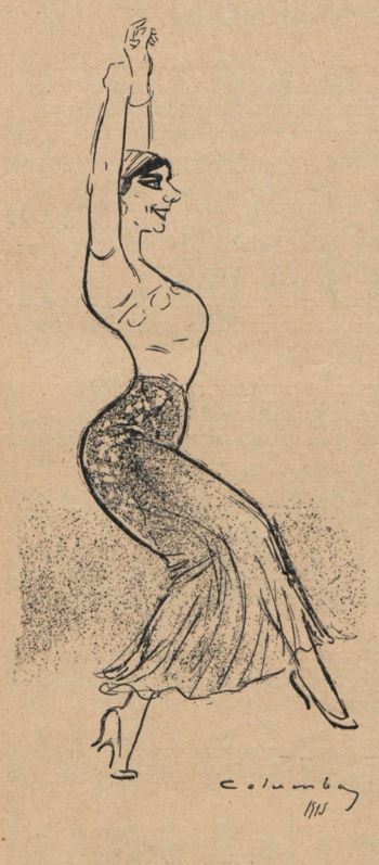 Pastora Imperio, vista por Columba (La Nota, 11-9-1915).