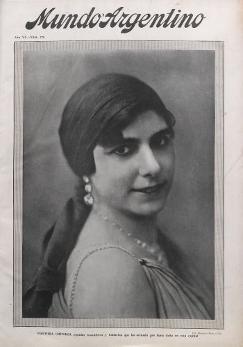 Pastora Imperio, en portada de la revista Mundo Argentino (19-4-1916).