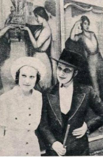 Anita Sevilla con Rosita Díaz Gimeno (Radiolandia, 11-9-1937). 