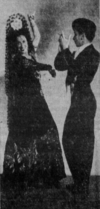 Anita Sevilla y Antonio de Córdoba (The Detroit Free Press, 10-7-1941). 