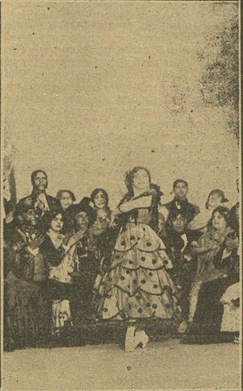 Pastora Imperio en su Zambra gitana (La Mañana, 7-2-1918).