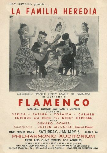 Cartel de la Familia Heredia (Archivo René Heredia). 