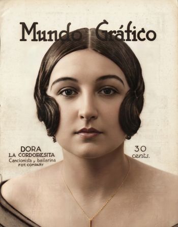Dora la Cordobesita, en portada de Mundo Gráfico, 30-11-1921.