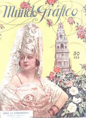 Dora la Cordobesita en portada de Mundo Gráfico, 28-10-1925.