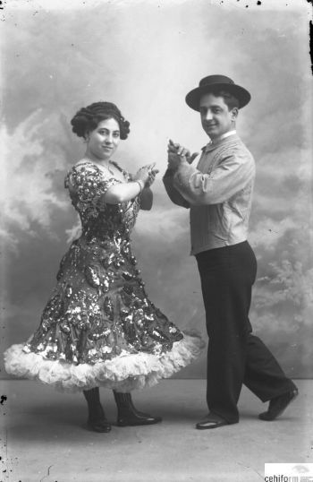 La pareja Sánchez-Díaz. Foto Casau, Archivo Región de Murcia.