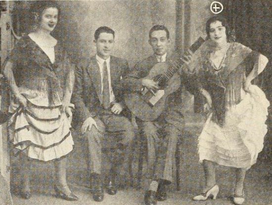 Angelillo (izq.) y la Niña del Patrocinio (dcha) (Cine Mundial, mayo de 1929).