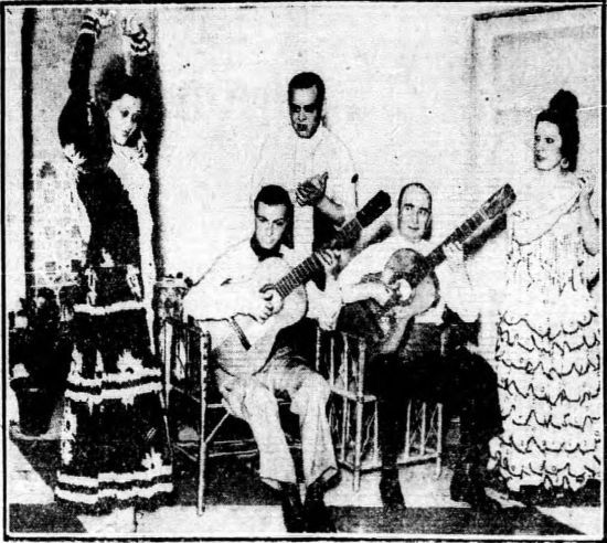 El elenco flamenco de La Torre de la Cristiana (Crítica, 20-2-1936).